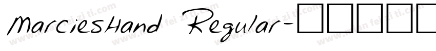 MarciesHand Regular字体转换